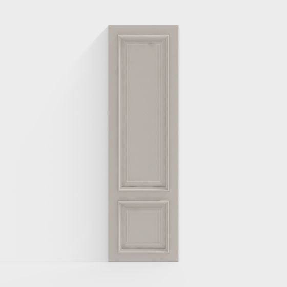 Stylish Low-Poly 3D Door Panel Model