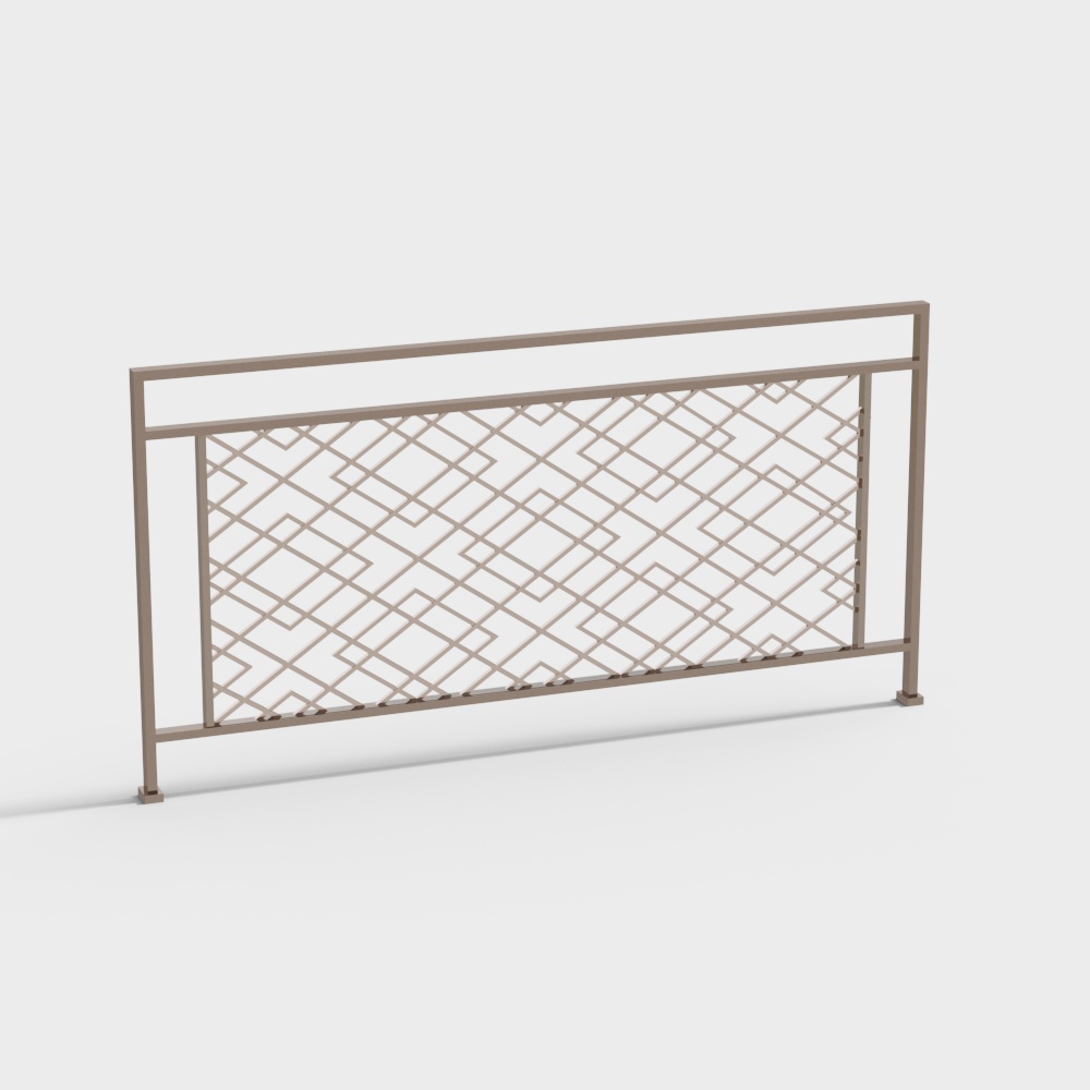 Modern metal guardrail