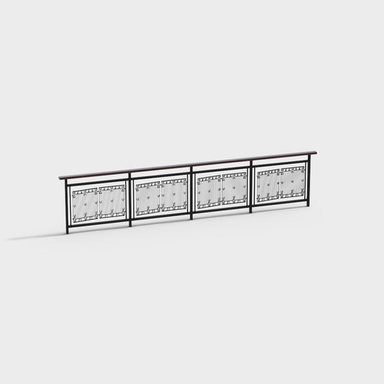 Urban Window Railing 3D model