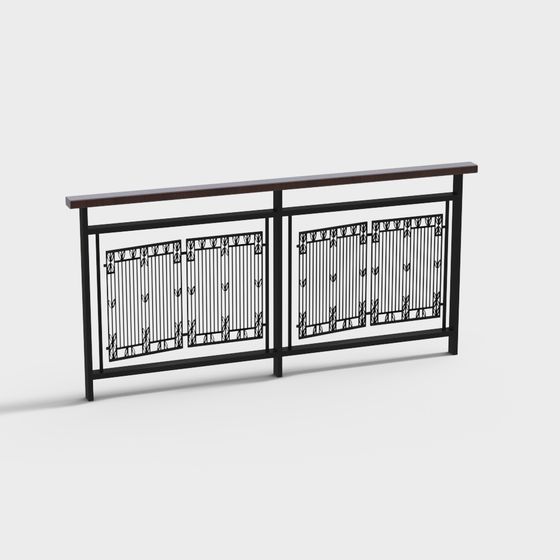 Urban Window Railing 3D model for Creative Projects