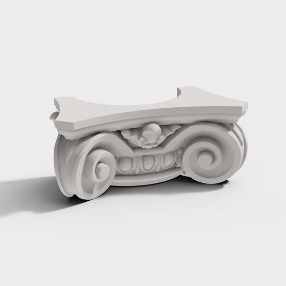 Low Poly Classical Capital 3D model