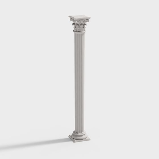 Stunning Roman Column 3D Model for Classic Aesthetics