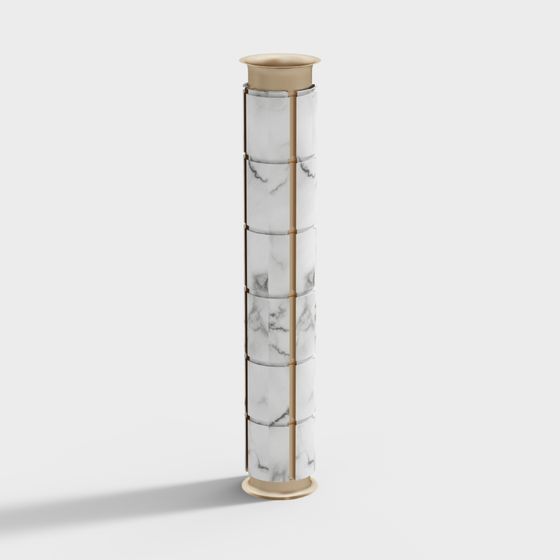 Stylish Marble Column 3D model for Creative Projects