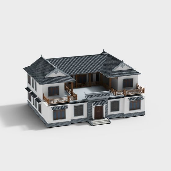 Traditional Chinese Villa 3D model