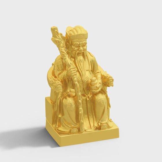 Ancient Sage 3D model with Exquisite Details