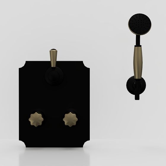 Cabezal de ducha de hardware clásico europeo