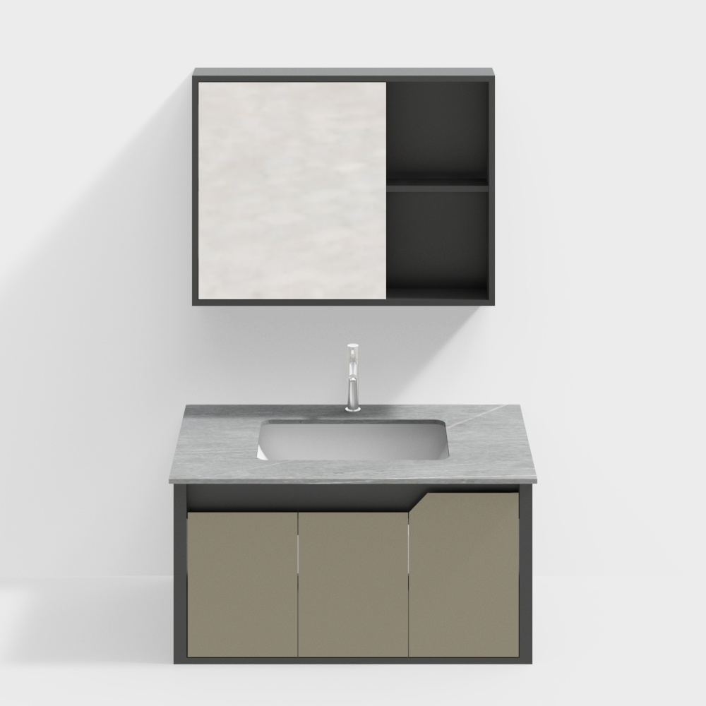 Rongs-Bathroom cabinet Combination bathroom cabinet