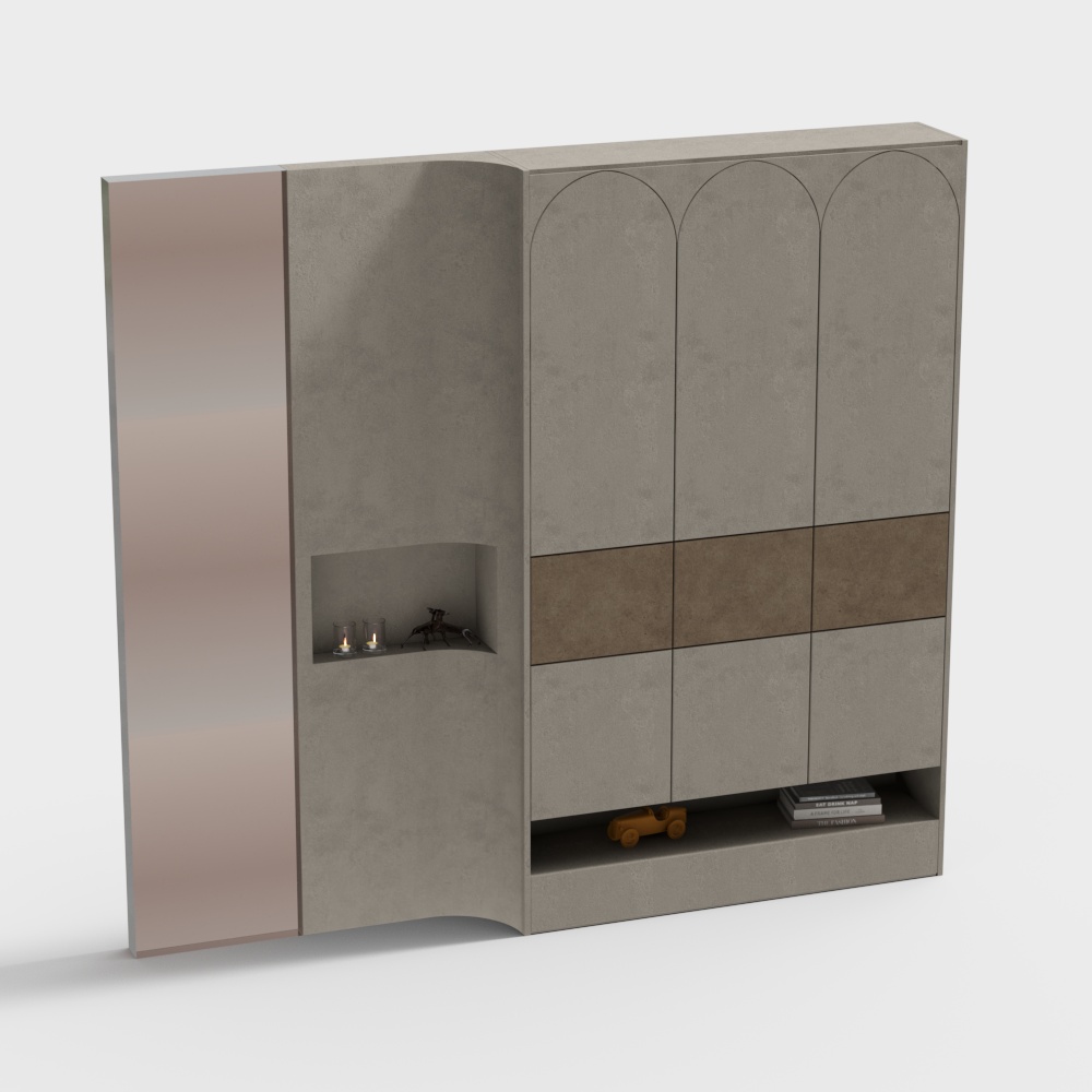 Wabi-Sabi Style Decorative Cabinet