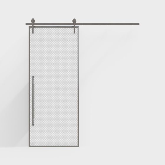 Industrial Style Barn Door 3D model