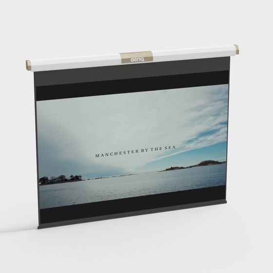 High-Detail BenQ Projector Screen 3D model