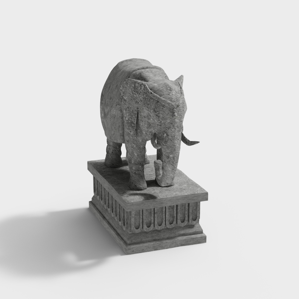 Neo-Chinese hitching post