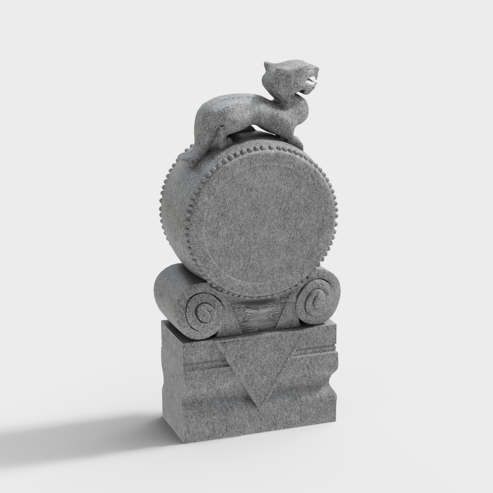 New Chinese style horse tethering post