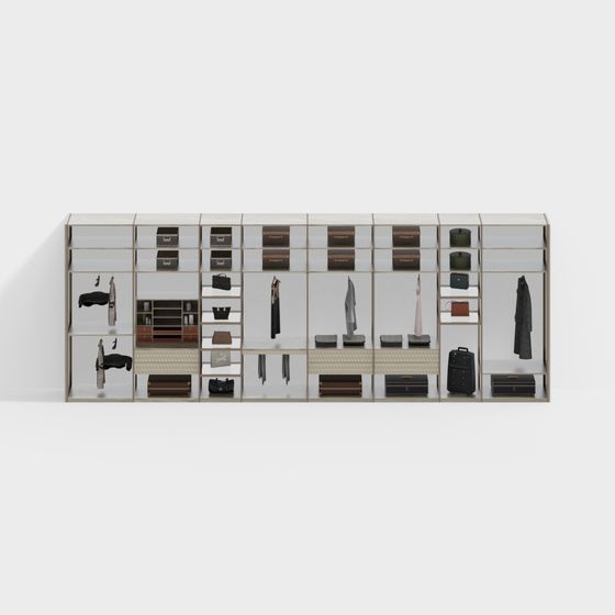 Moderne Metall offene Garderobe