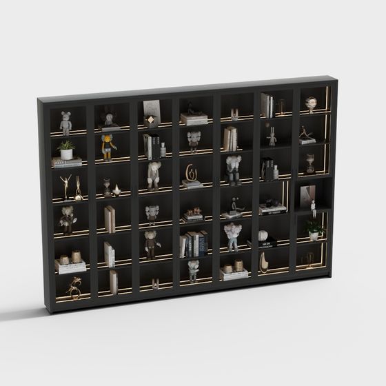 City Bookshelf 3D model