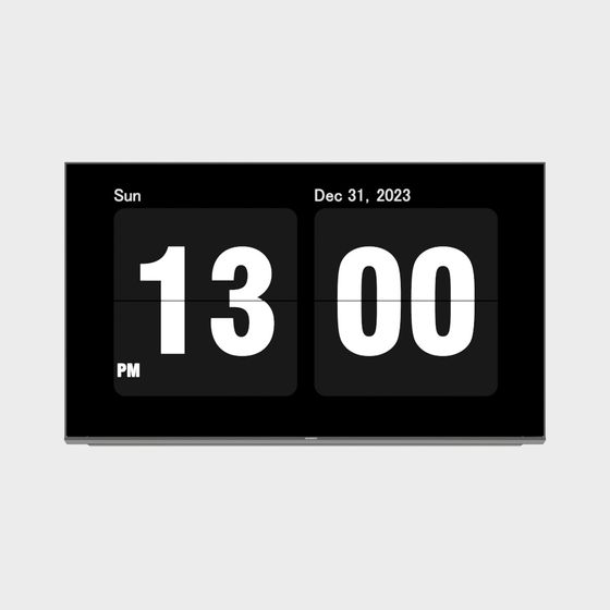 Minimalist Flip Clock 3D model
