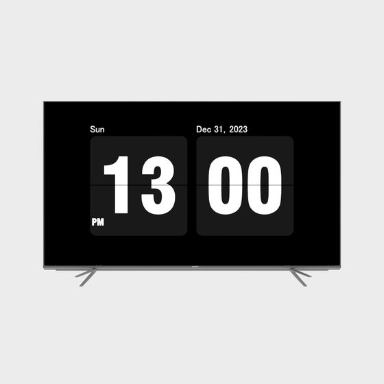 Retro Flip Clock Low-Poly 3D model