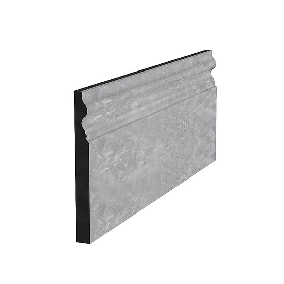 Skirting Line 3D Model in Black and Gray