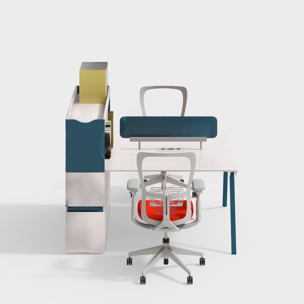 Modern office desk and chair combination