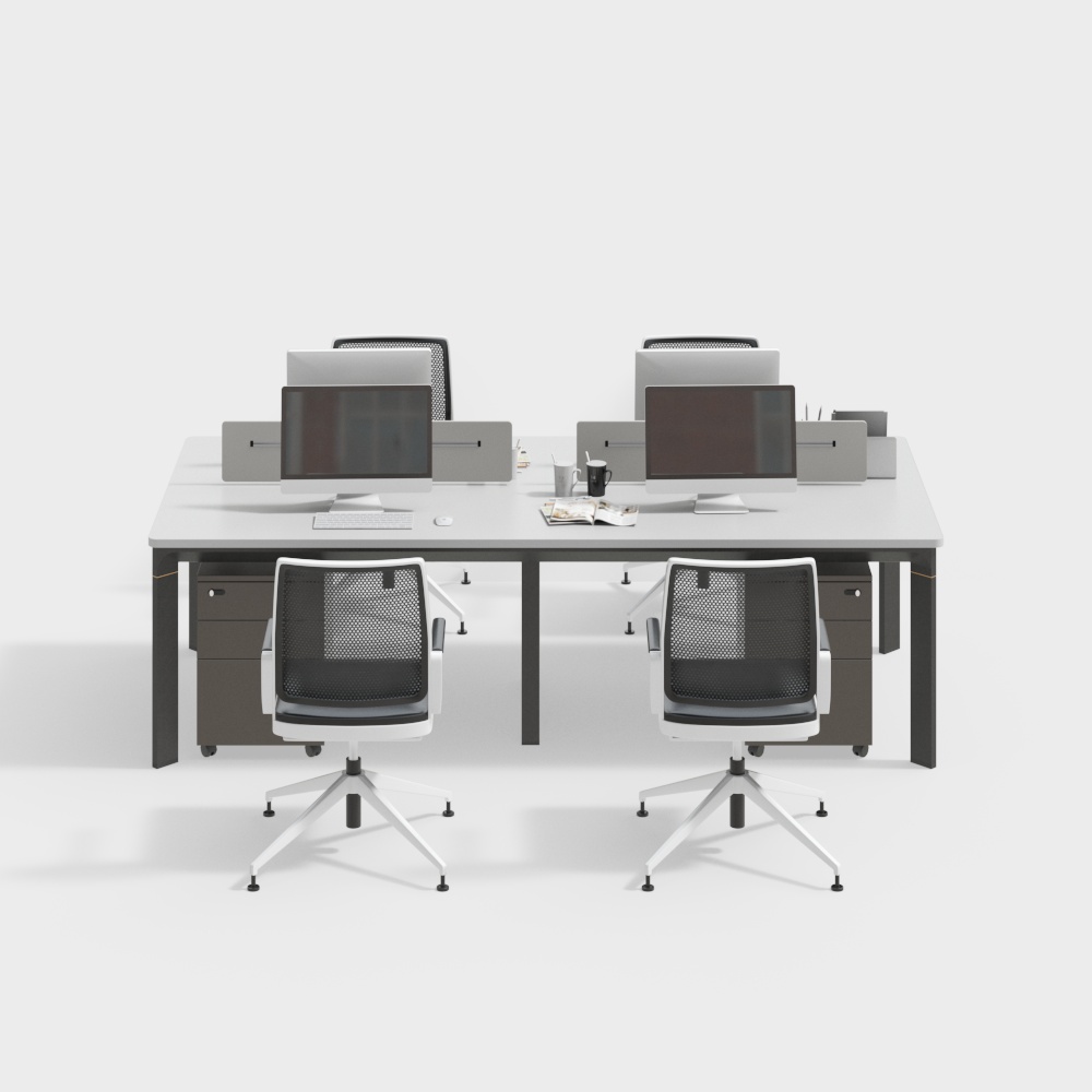 Modern office desk and chair combination