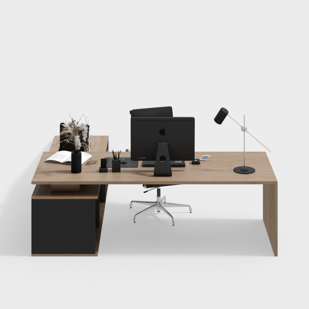 Modern office desk and chair combination
