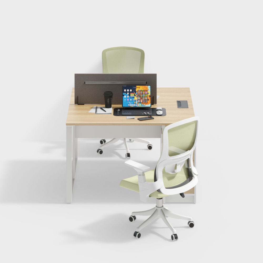 Modern office desk and chair combination