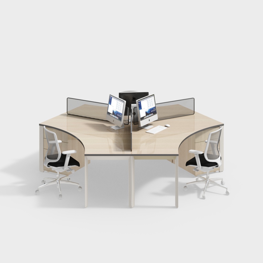 Modern office desk and chair combination