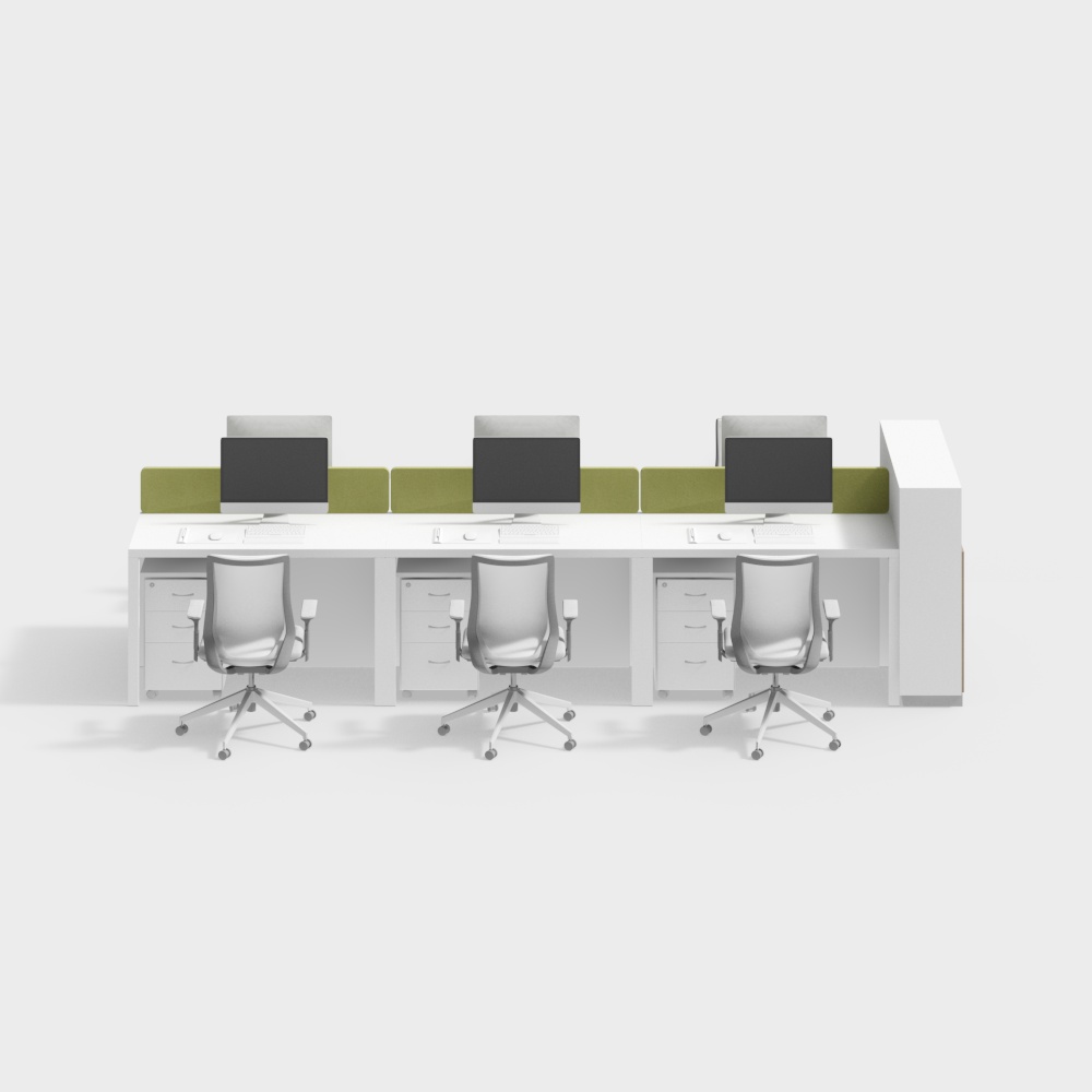 Modern office desk and chair combination