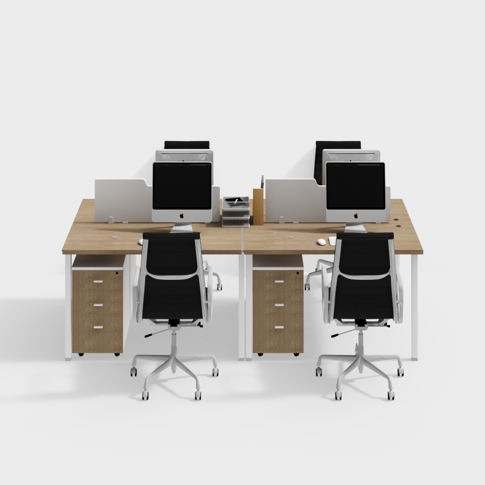 Modern office desk and chair combination