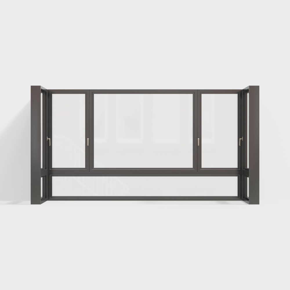 Modern Aluminum Window 3D model