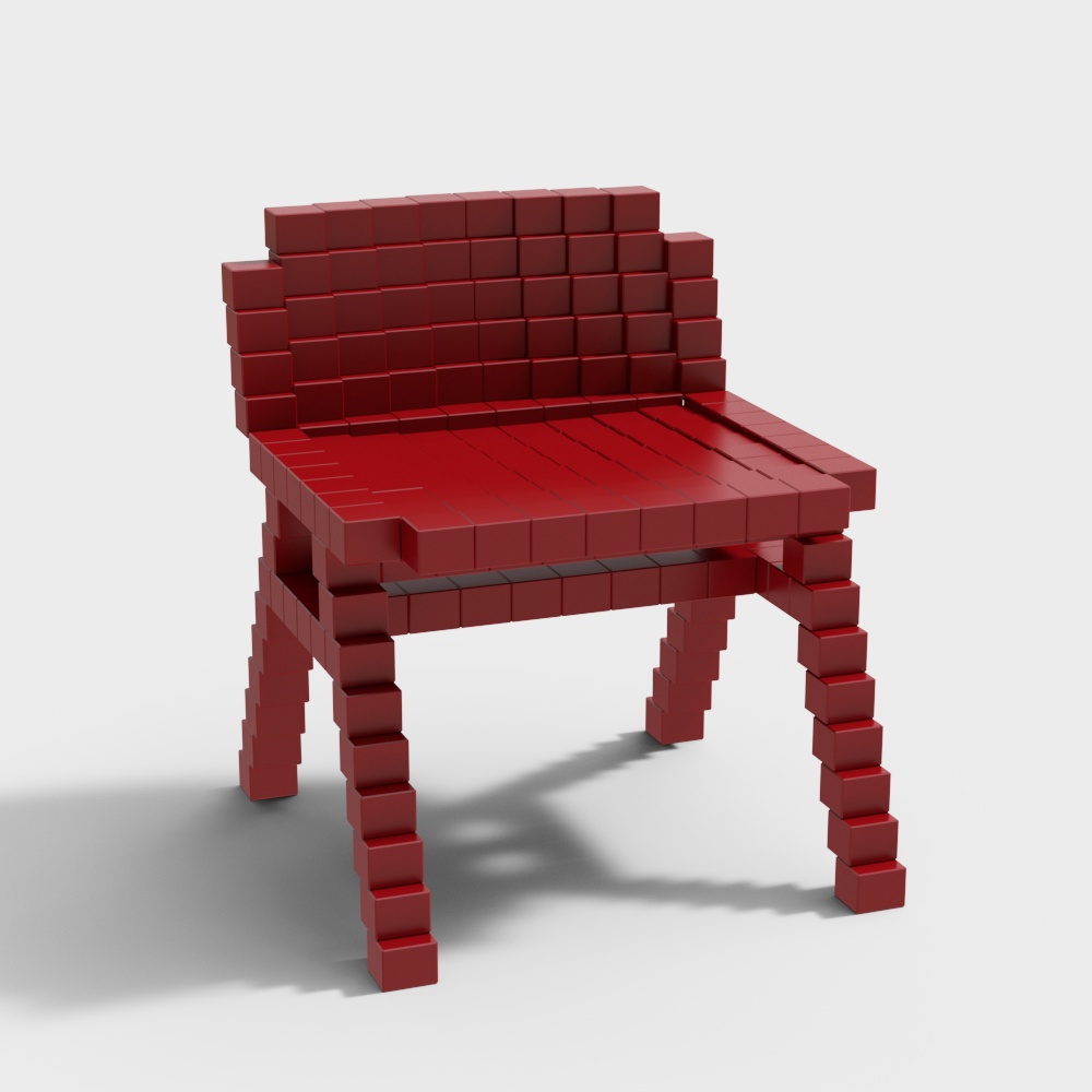 Pixel Chair 3D model