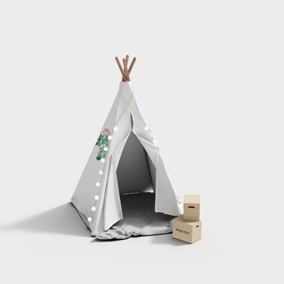 Dreamy Tent 3D model for Creative Projects