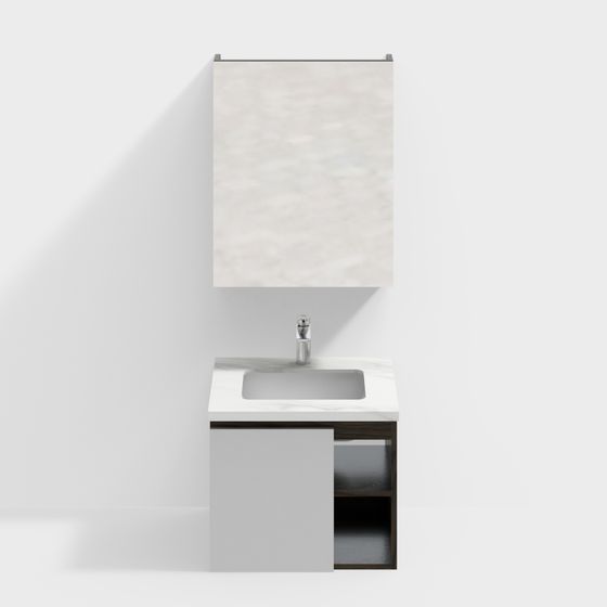 Minimalist Bathroom Cabinet 3D model
