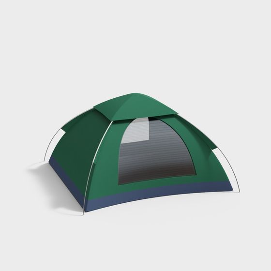 Low-Poly Adventure Tent 3D model