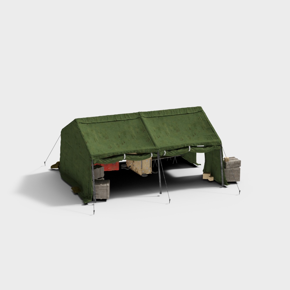 Realistic Camping Tent 3D Model