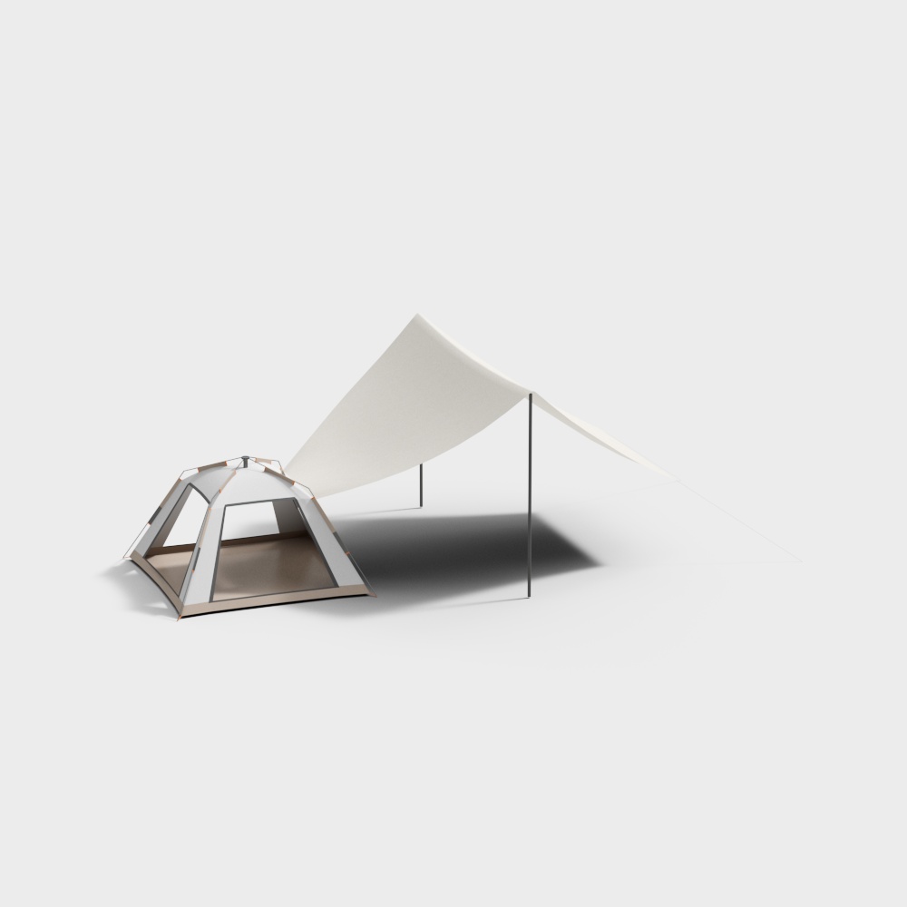 Modern Camping Tent 3D model
