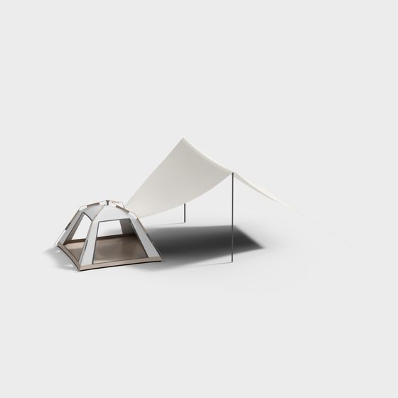 Modern Camping Tent 3D model