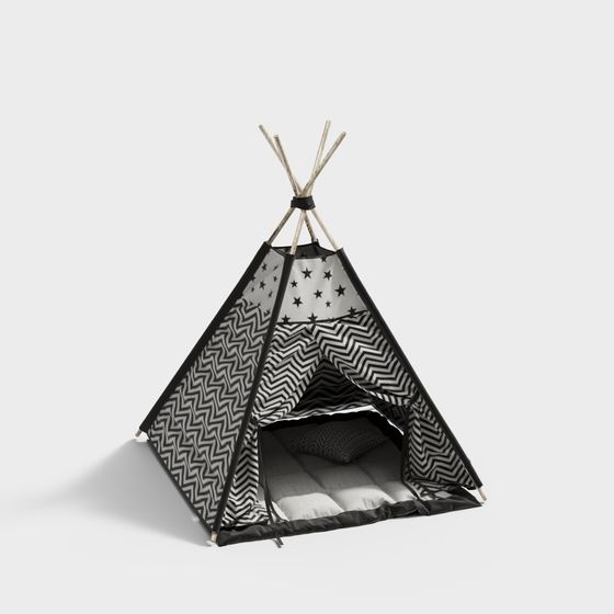 Dreamy Tent 3D model - Low Poly Design