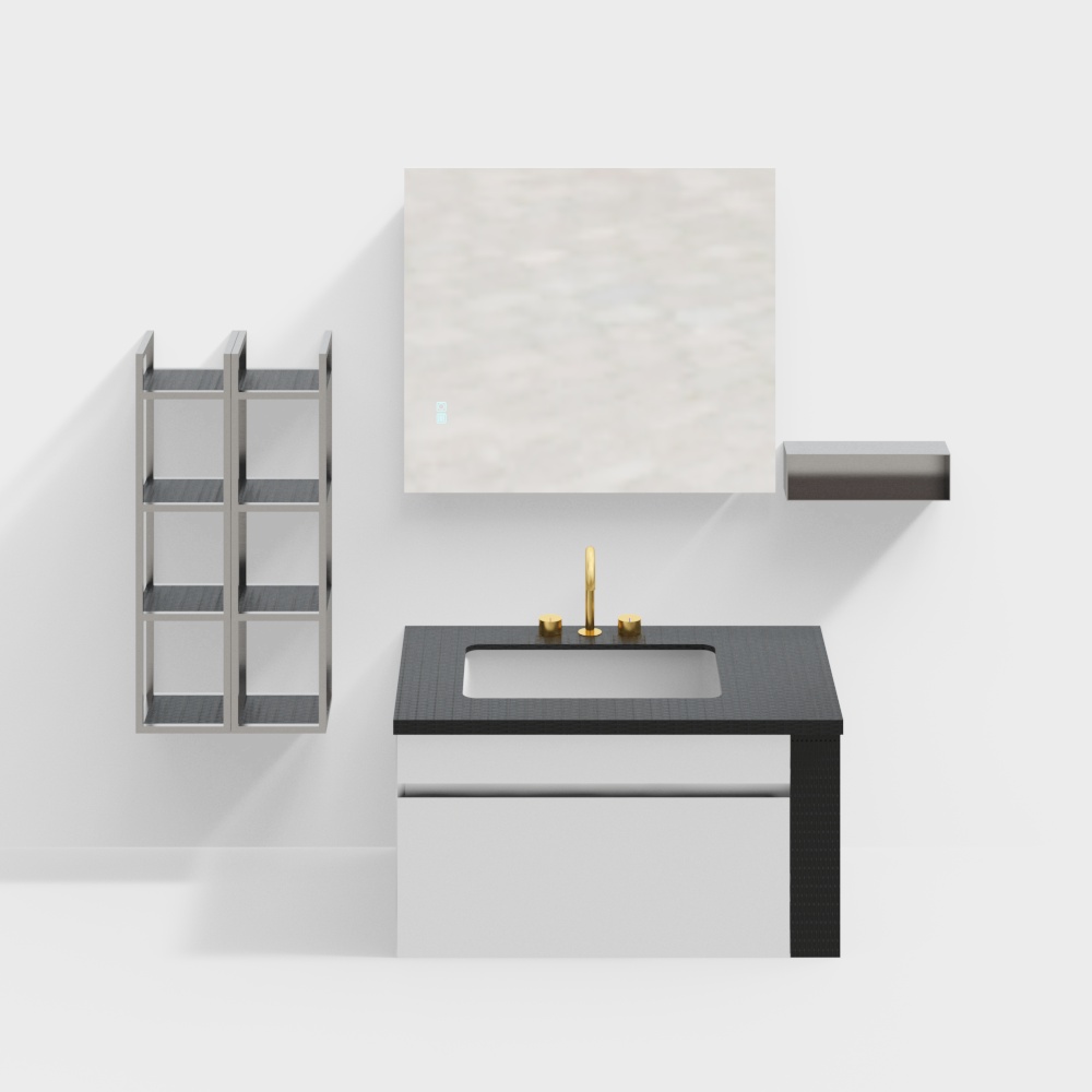 Rongs-Bathroom cabinet Combination bathroom cabinet