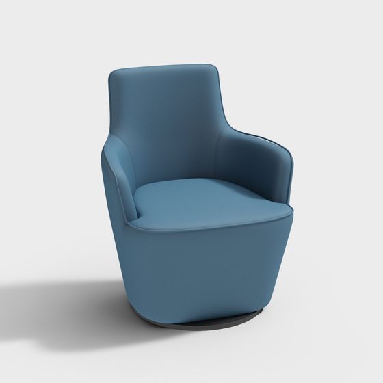 Modern Low-Poly Sofa Chair 3D model