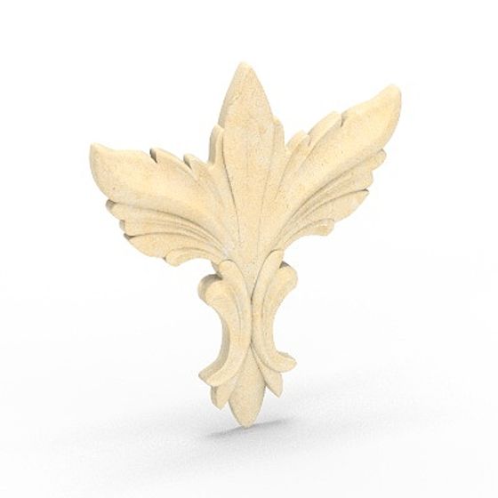 Fleur-de-Lis Ornament 3D model for Creative Projects