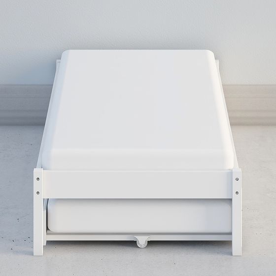 Minimalist Storage Bed 3D model