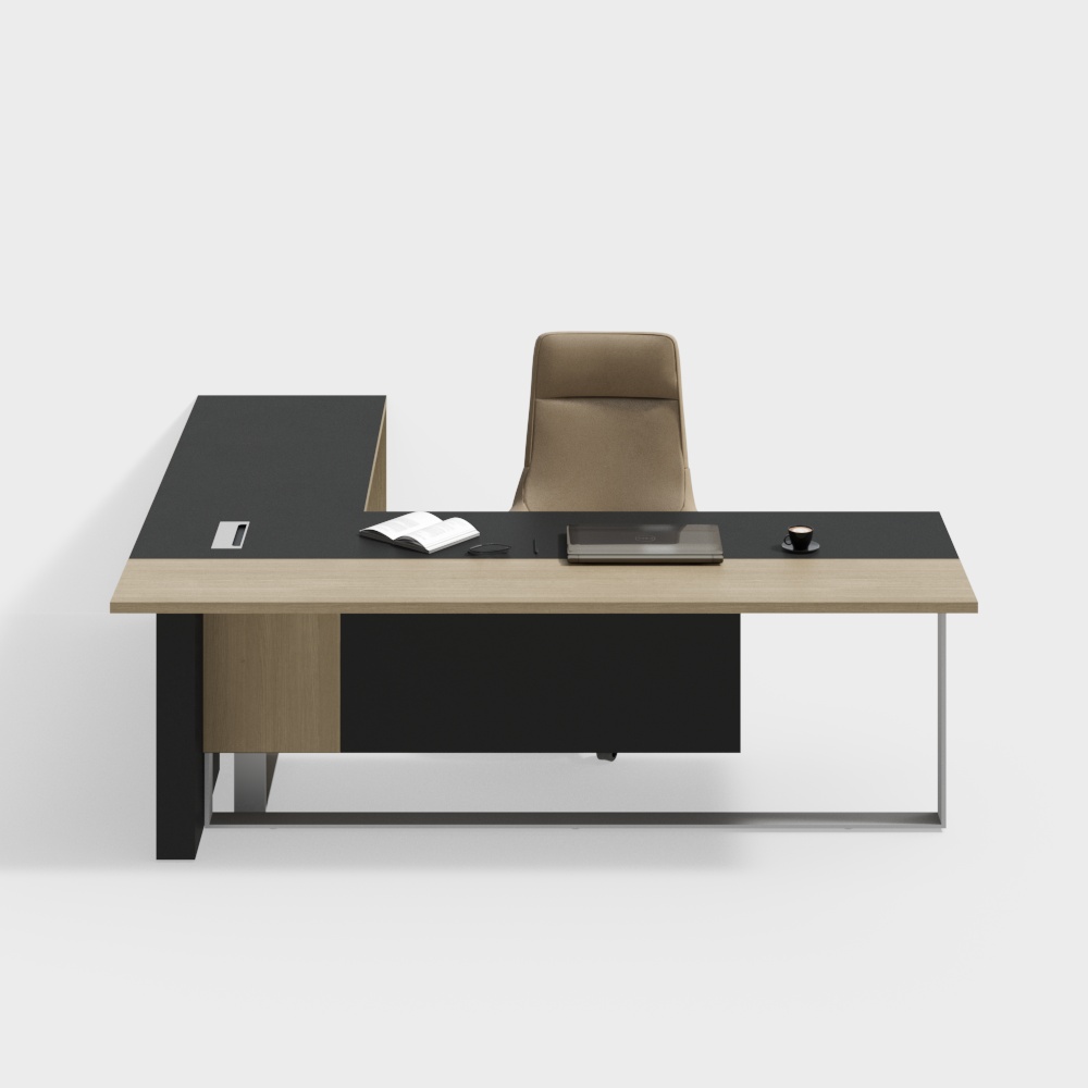Modern stylish office desk and chair combination