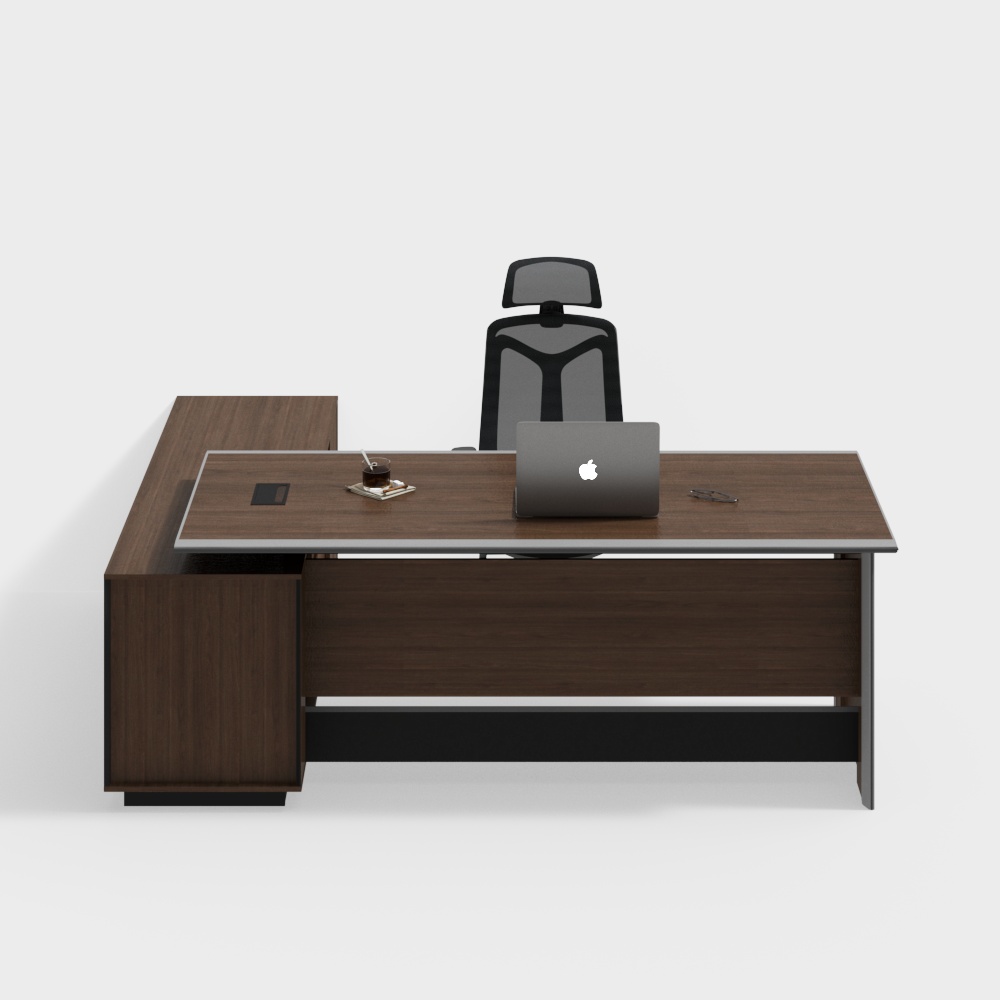 Modern simple office desk and chair combination