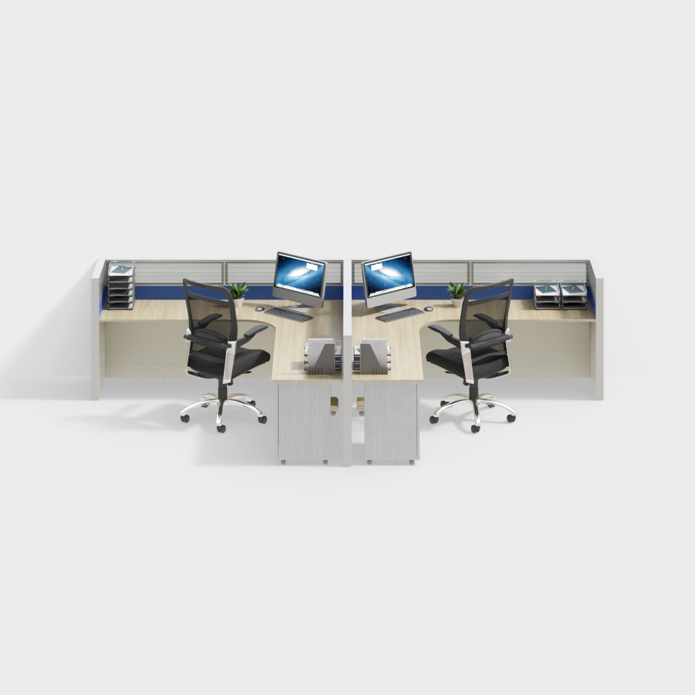 簡約辦公桌椅組合