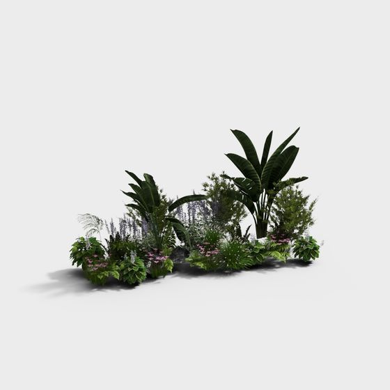 Tropical Garden 3D Model