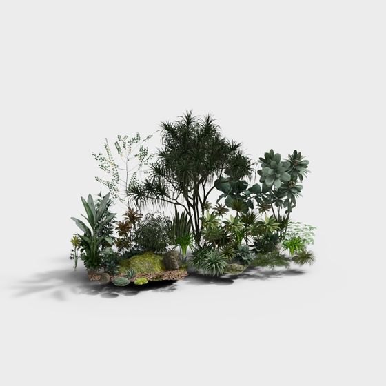 Tropical Garden 3D Model