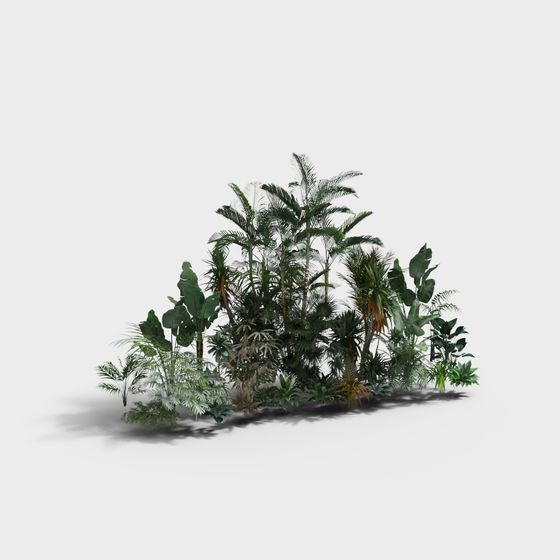 Jungle Oasis Tropical 3D model