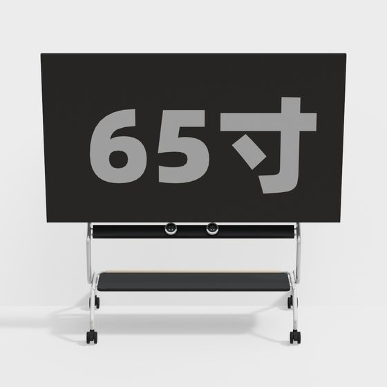 Stylish 65-inch Smart TV 3D model for Modern Interiors