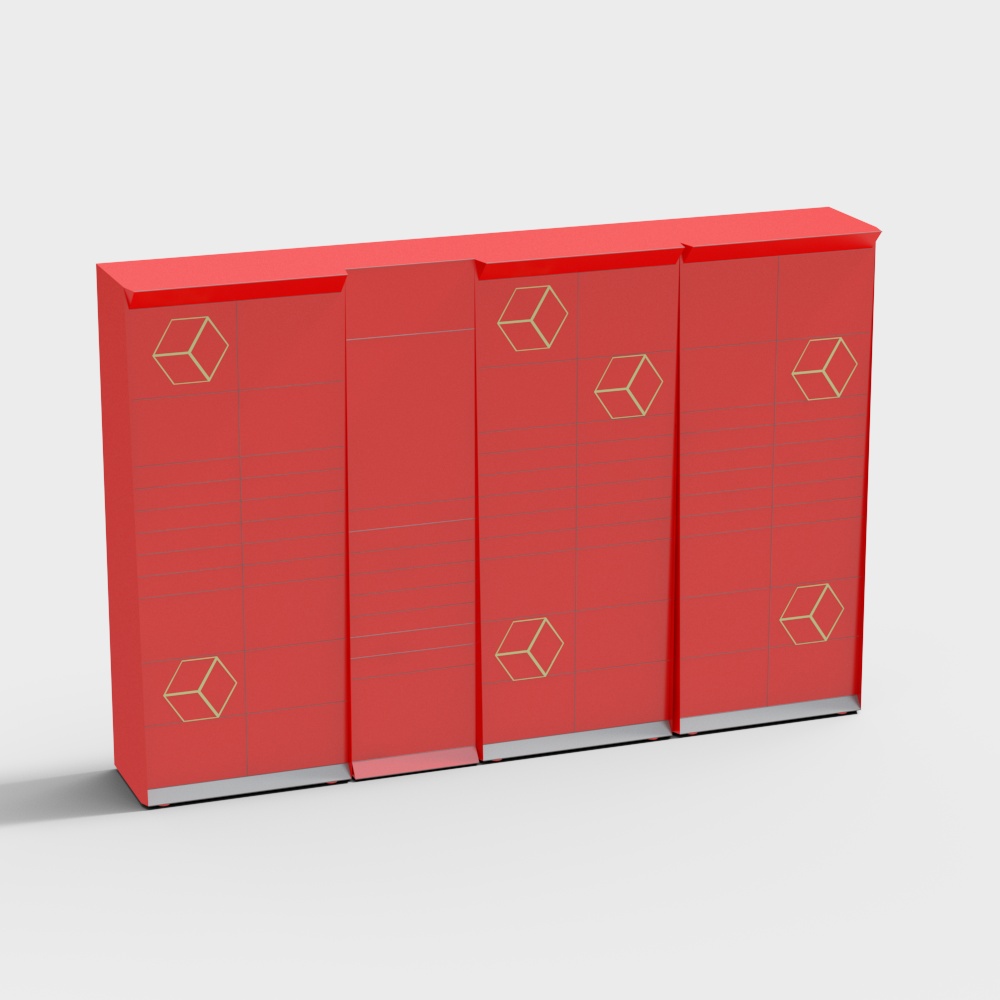 Urban Locker 3D model - Stylish Storage Solution