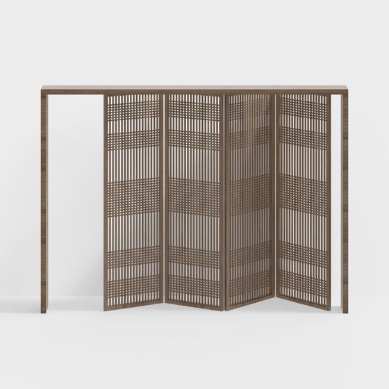 Lattice Screen 3D model for Interior and Game Design